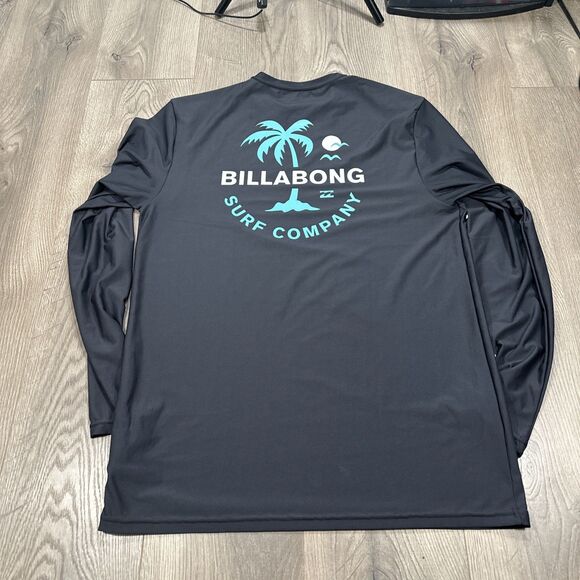 Billabong UV Surf Men's Loose Fit Surf Shirt UPF 50+ Sun Protection Black Sz XL - Picture 6 of 7